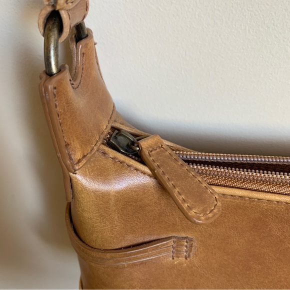 70s Tan Leather Mini Baguette - Picture 3 of 7